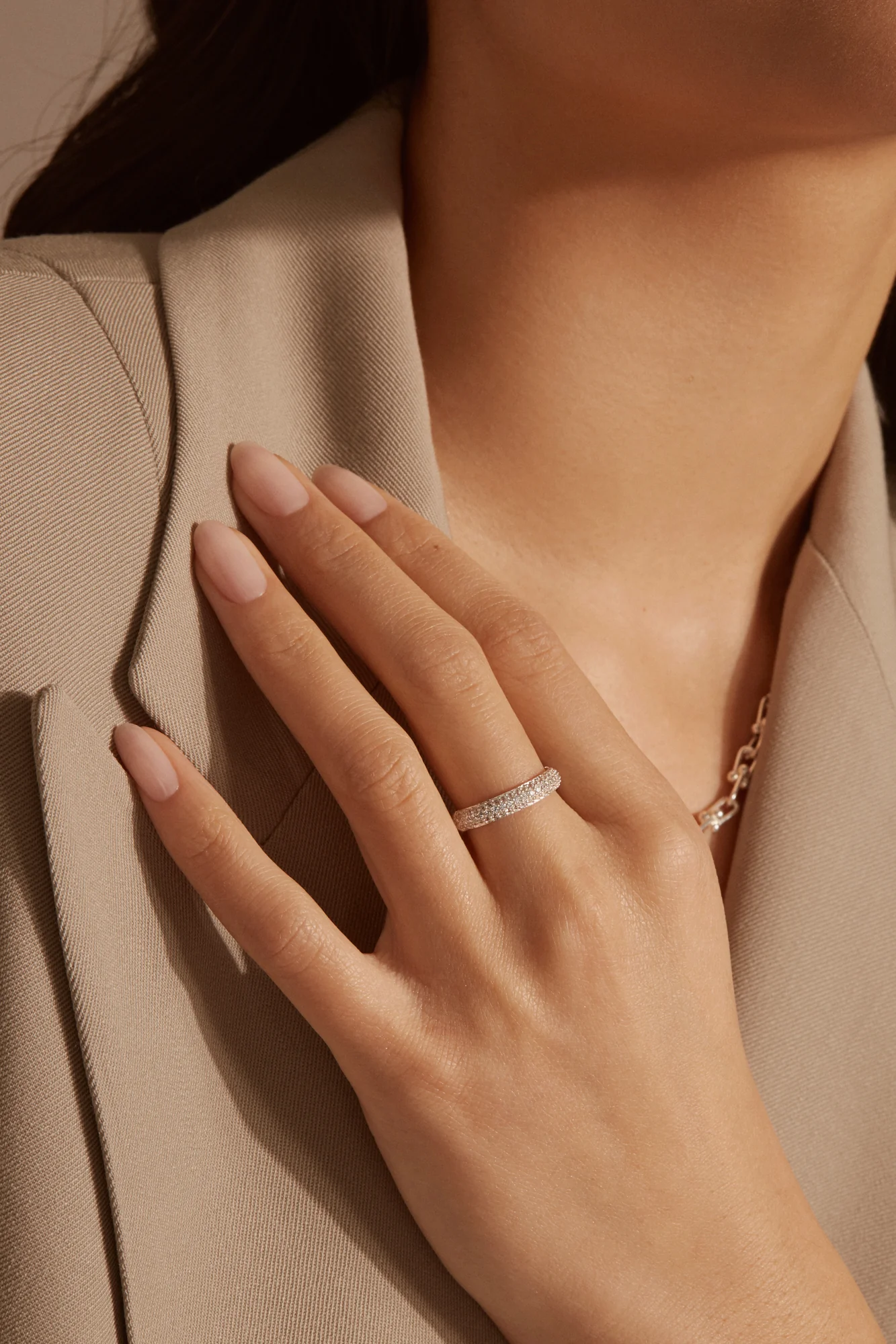 Bague Pavée en Argent - Image 3