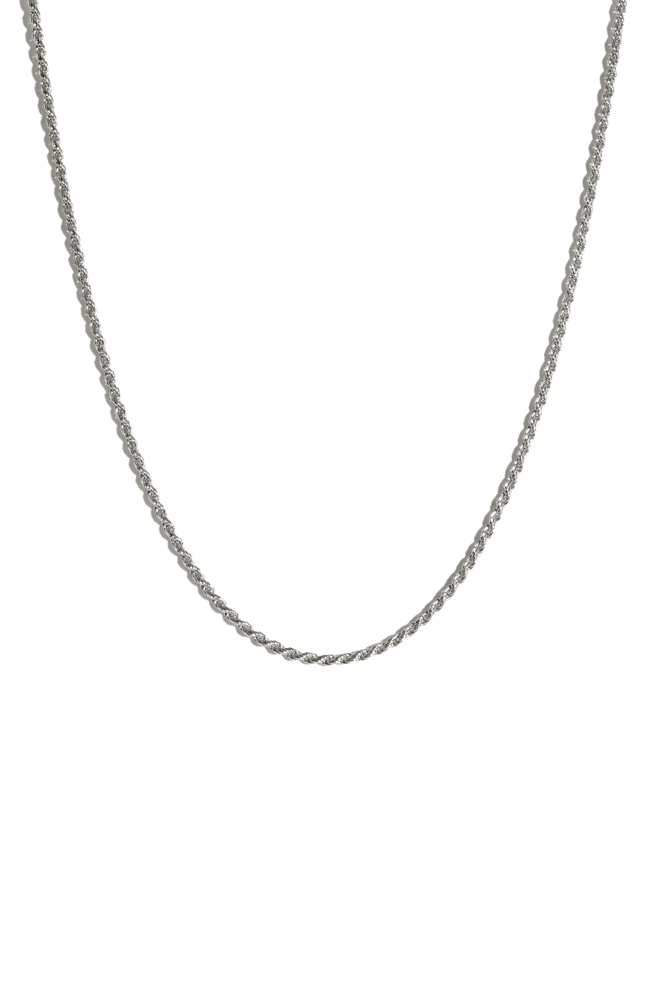 Chaîne Corde en Argent